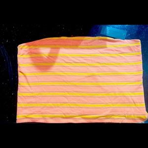 Wild Fable Coral Strip Crop top Size XXL